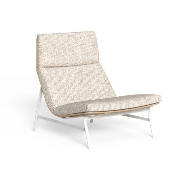Modern Allure Lounge Armchair high backrest by Studio Talenti for Talentispa, high-end Italian outdoor seating for Royal Oak, Michigan.