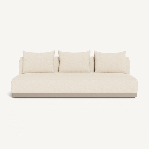  “Amalfi 3 Seat Armless Sofa by Harbour – modern outdoor sofa with clean lines and low-profile design”