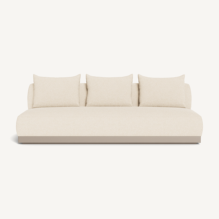  “Amalfi 3 Seat Armless Sofa by Harbour – modern outdoor sofa with clean lines and low-profile design”