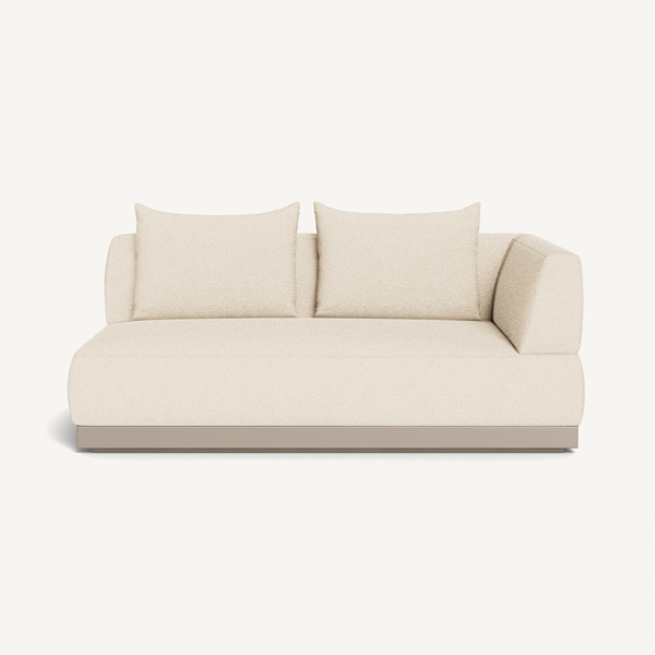  “Amalfi 2 Seat 1 Arm Right by Harbour – modern outdoor modular sofa with right arm and deep cushions”