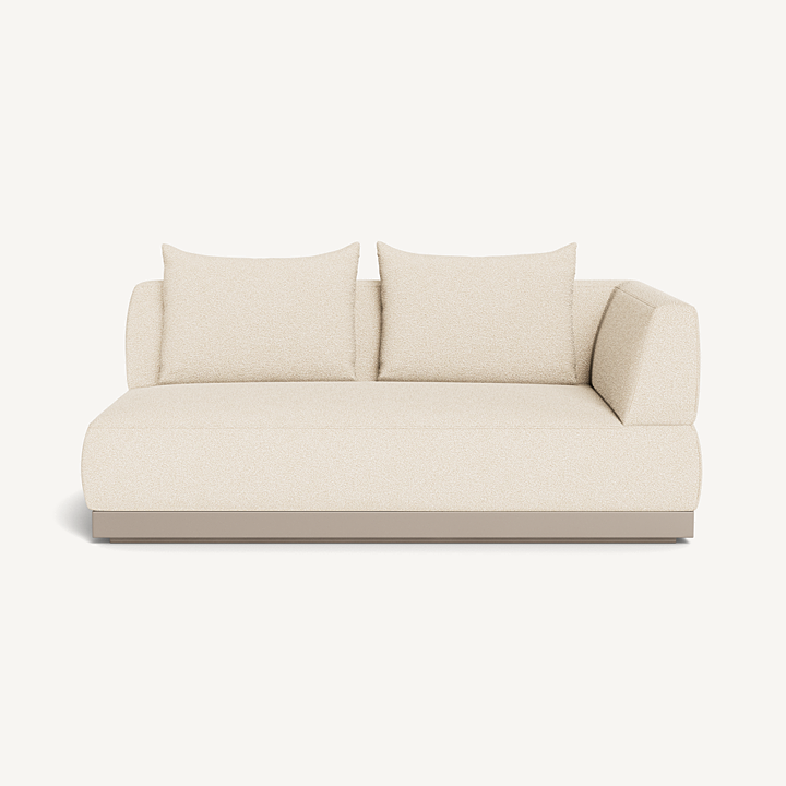  “Amalfi 2 Seat 1 Arm Right by Harbour – modern outdoor modular sofa with right arm and deep cushions”