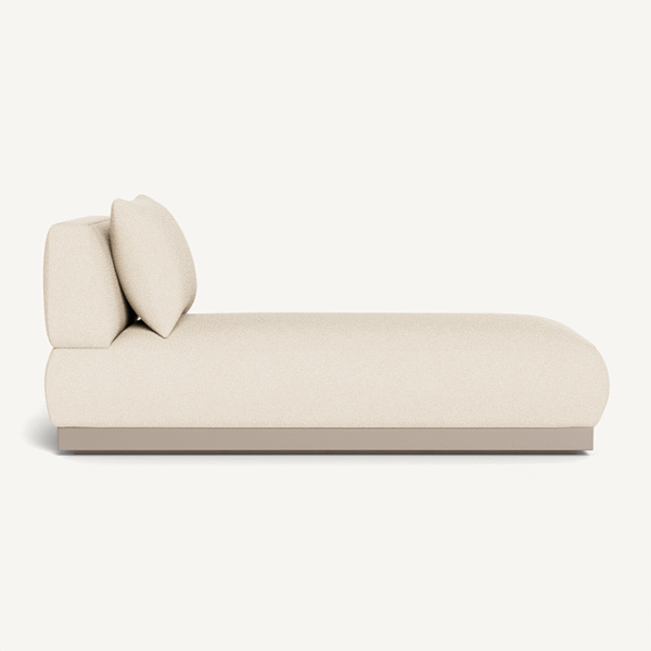  “Harbour Amalfi Armless Chaise – contemporary modular seating with sleek aluminum base and weather-resistant fabric”