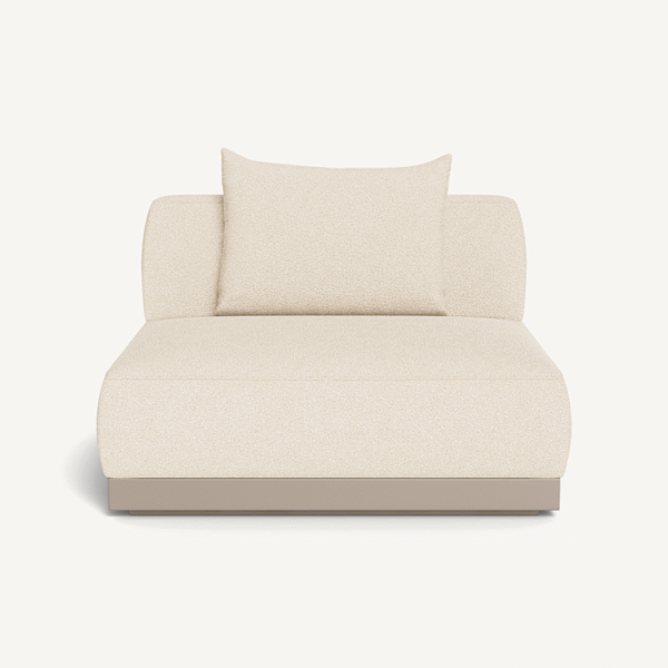  “Amalfi Armless Single by Harbour – modern modular armless chair with plush outdoor cushions”