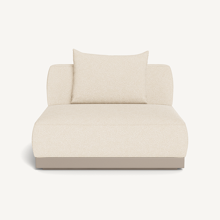  “Amalfi Armless Single by Harbour – modern modular armless chair with plush outdoor cushions”