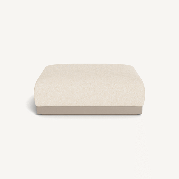 “Harbour Amalfi Ottoman – sleek patio ottoman with minimalist frame and weather-resistant fabric”