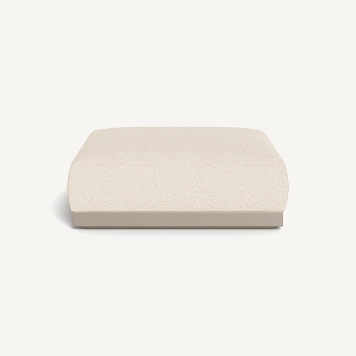 “Harbour Amalfi Ottoman – sleek patio ottoman with minimalist frame and weather-resistant fabric”