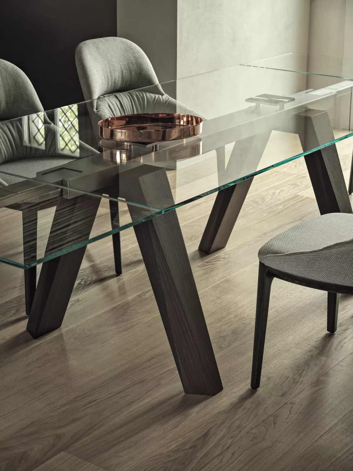 Contemporary Bontempi Queen chair, perfect for an elegant dining or living space in Birmingham, Michigan.