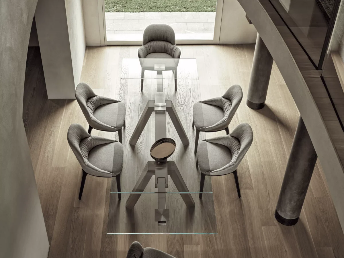 Contemporary Bontempi Queen chair, perfect for an elegant dining or living space in Birmingham, Michigan.