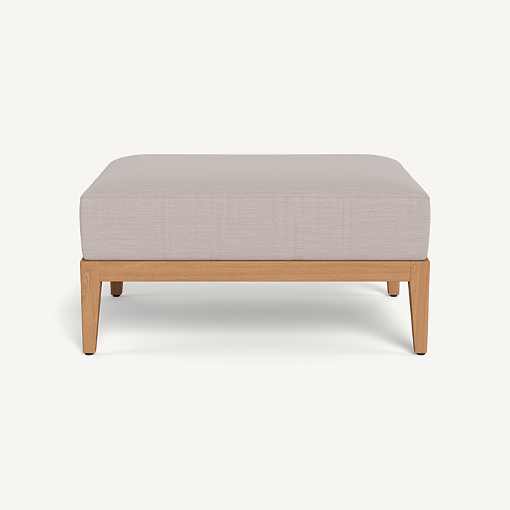 “Modern Avalon Patio Ottoman by Harbour – luxury outdoor accent with clean lines and plush support”