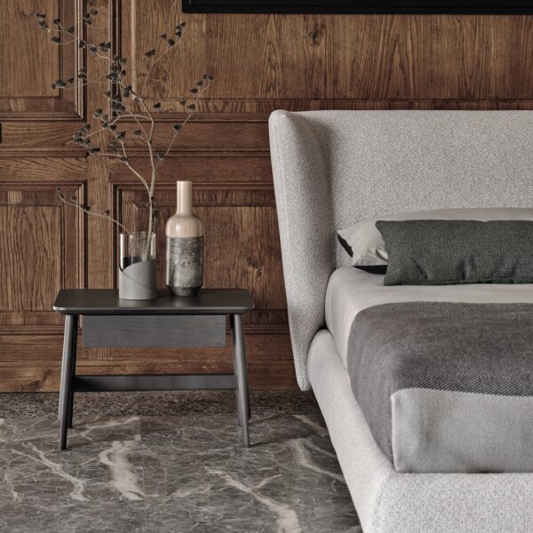 “AANY bedside table by Ditre Italia – modern Italian nightstand with minimalist design and smooth drawer front”