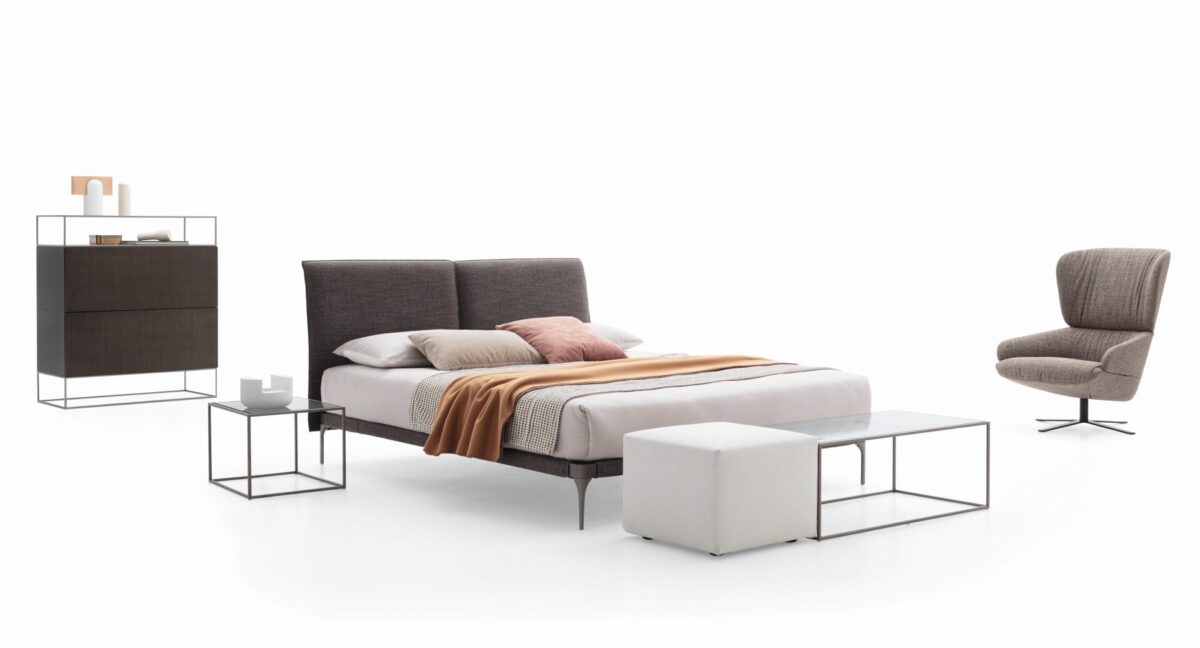 “ADA bed by Ditre Italia – sophisticated Italian bed design offering comfort, elegance, and timeless appeal”