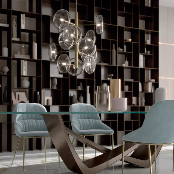 Spark by Bontempi contemporary Italian dining table in Royal Oak, Michigan showroom