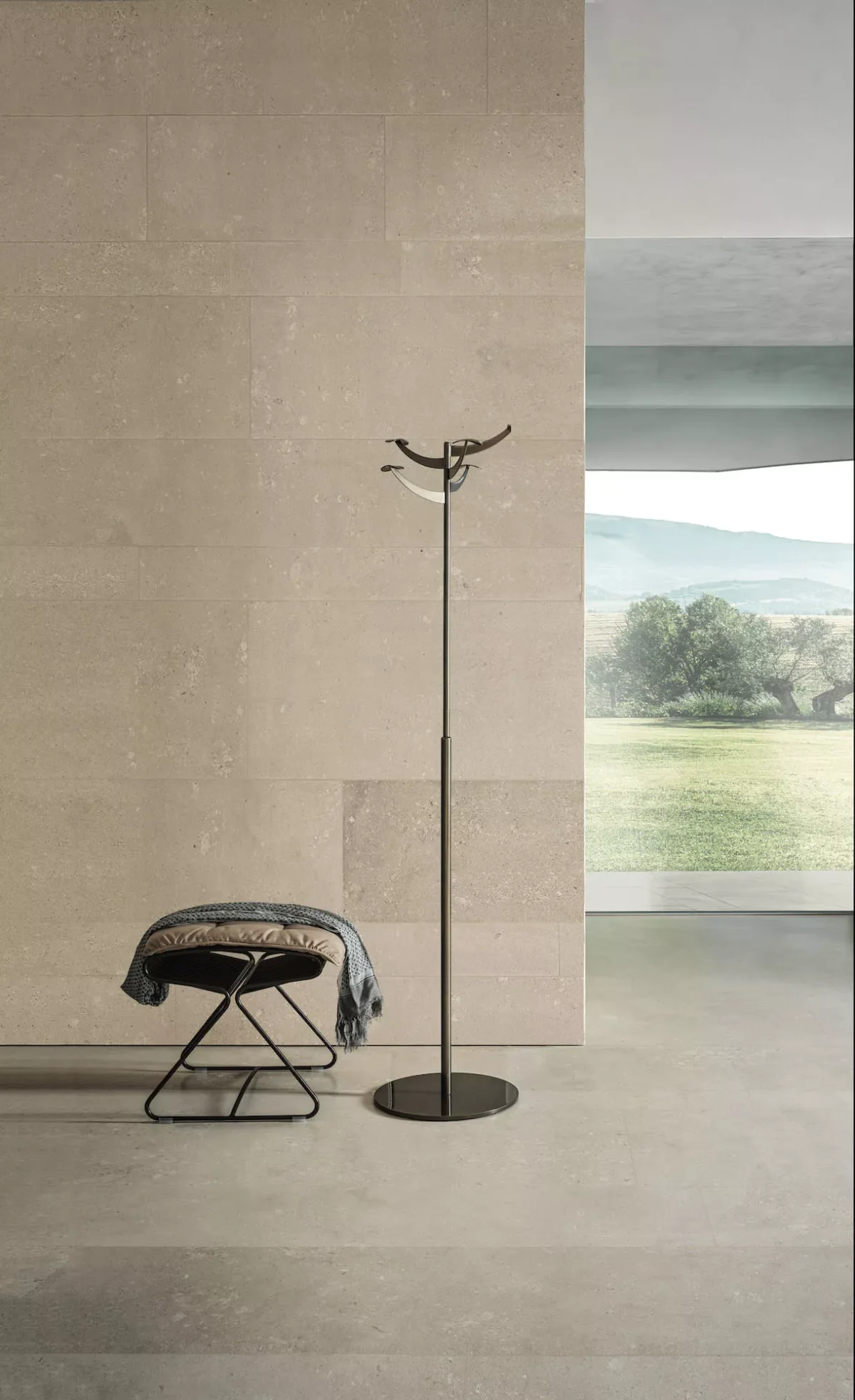 Baptist by Bontempi luxury Italian dining table in **Birmingham, Michigan showroom**