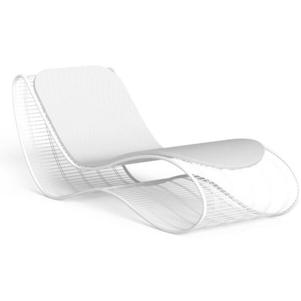 Luxury contemporary Breez Sunbed by Karim Rashid for Talentispa, high-end Italian outdoor furniture for Birmingham, Michigan.