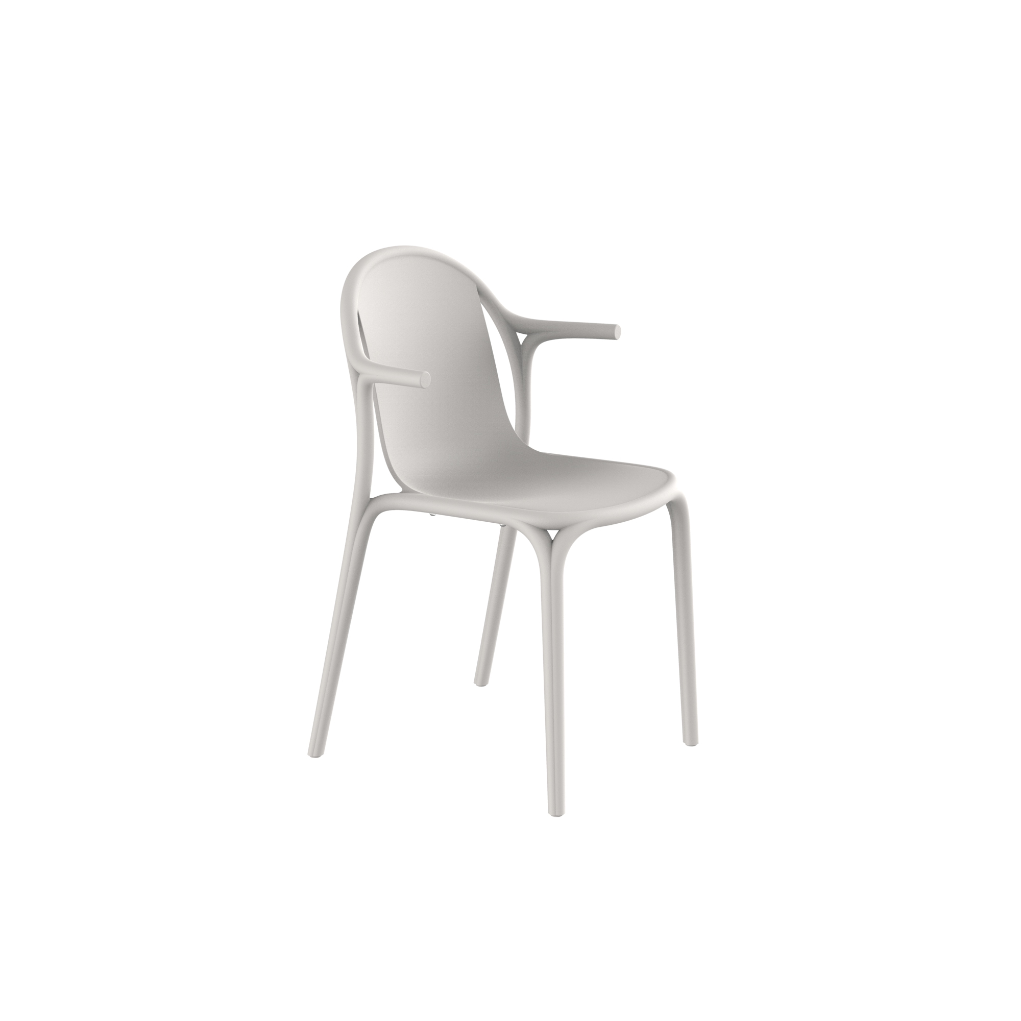 "Outdoor BROOKLYN Chair by Vondom with armrests for added support and sleek aesthetics."