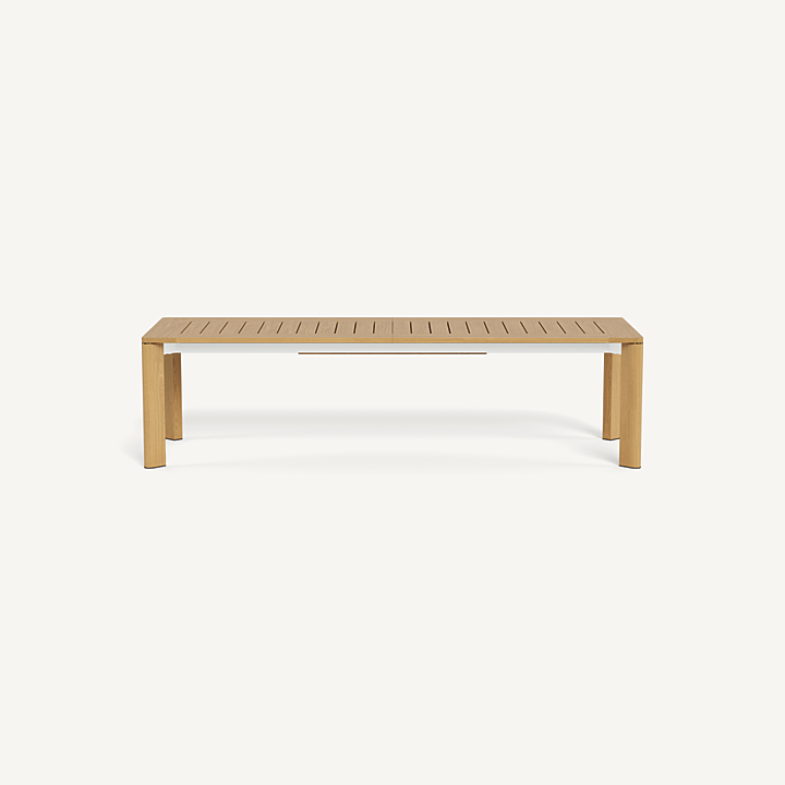 “Byron Teak Extension Dining Table by Harbour – contemporary outdoor table with extendable design”