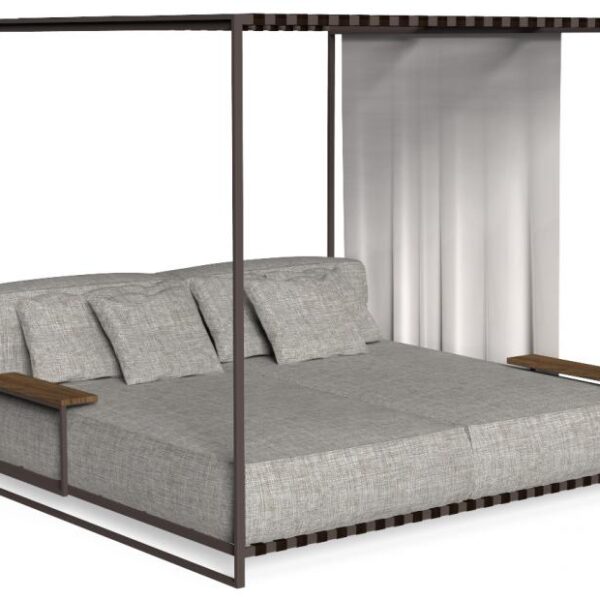 Modern Casilda Daybed by Ramón Esteve for Talentispa, high-end Italian outdoor furniture for Royal Oak, Michigan.
