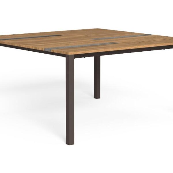 "Outdoor dining table Casilda 150×150 by TalentiSpa combining clean design and comfort."