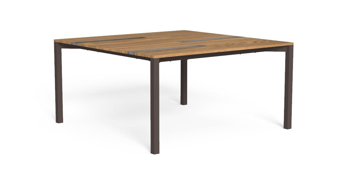 "Outdoor dining table Casilda 150×150 by TalentiSpa combining clean design and comfort."
