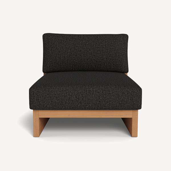 “Catalina Easy Chair by Harbour – modern coastal lounge chair with sleek aluminum frame and deep cushions”