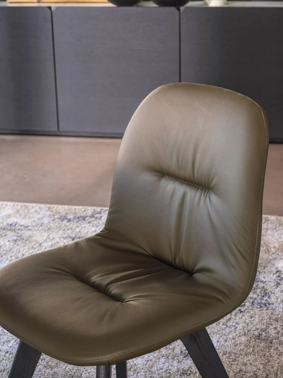Chantal dining chair by Bontempi in Troy, Michigan – Available in various fabrics and leathers.