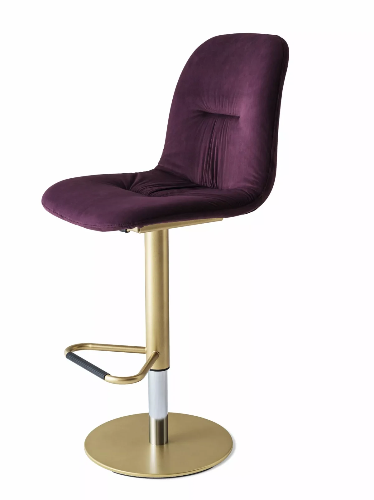 Chantal Footstool by Bontempi in Royal Oak, MI featuring a sleek metal frame and plush upholstery.