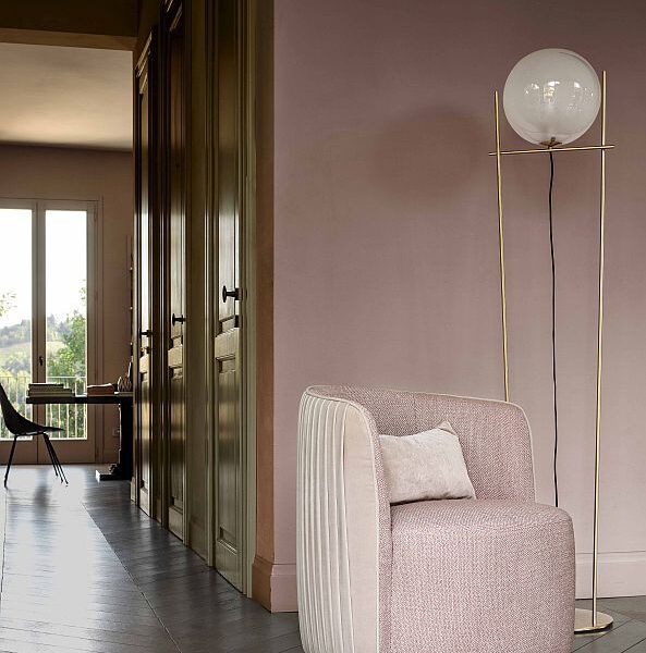 “CHLOE’ LUXURY armchair by Ditre Italia – elegant Italian lounge chair with quilted backrest and premium upholstery”