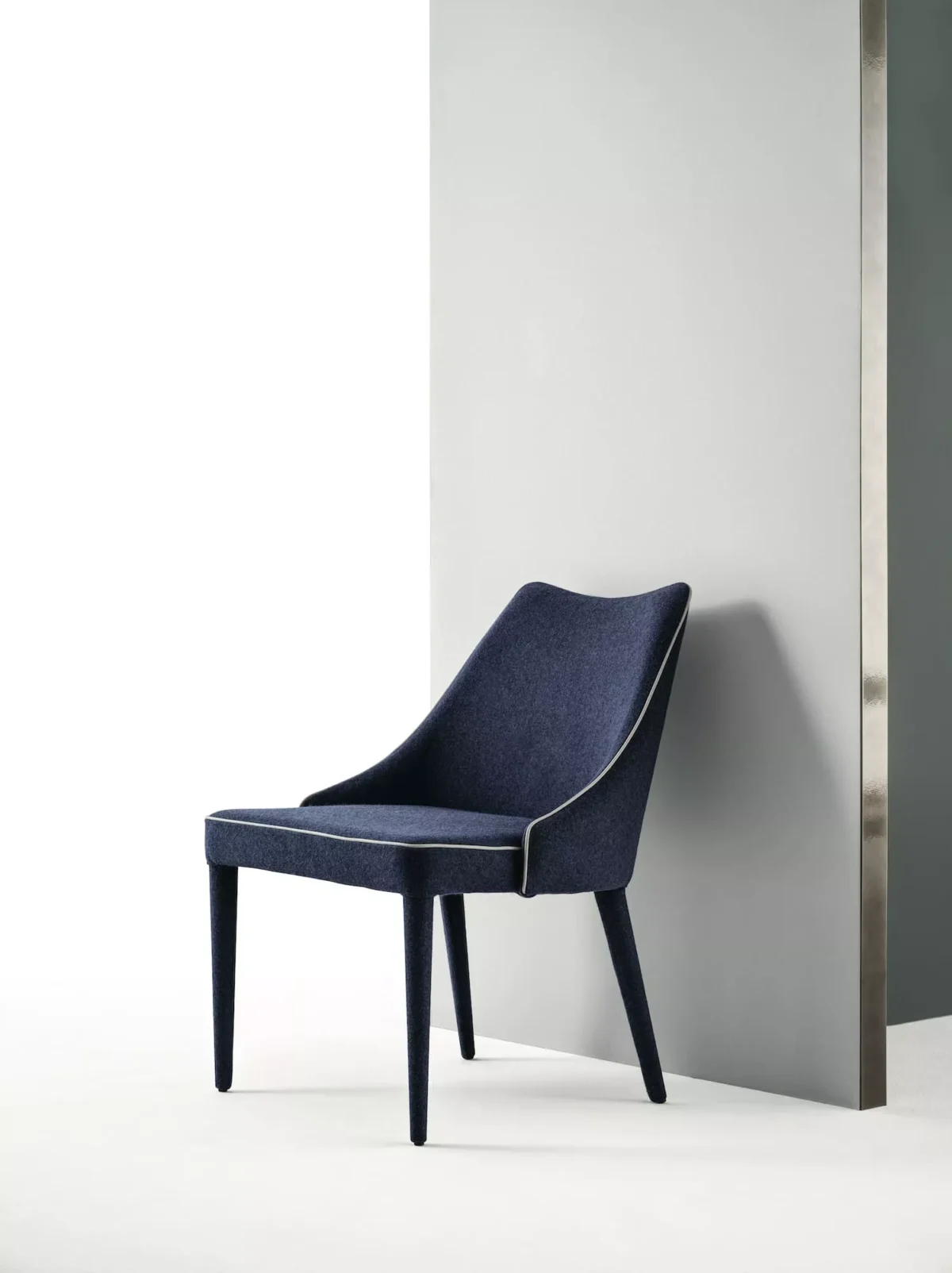 Luxury contemporary Clara armchair by Bontempi featured at Troy Michigan showroom