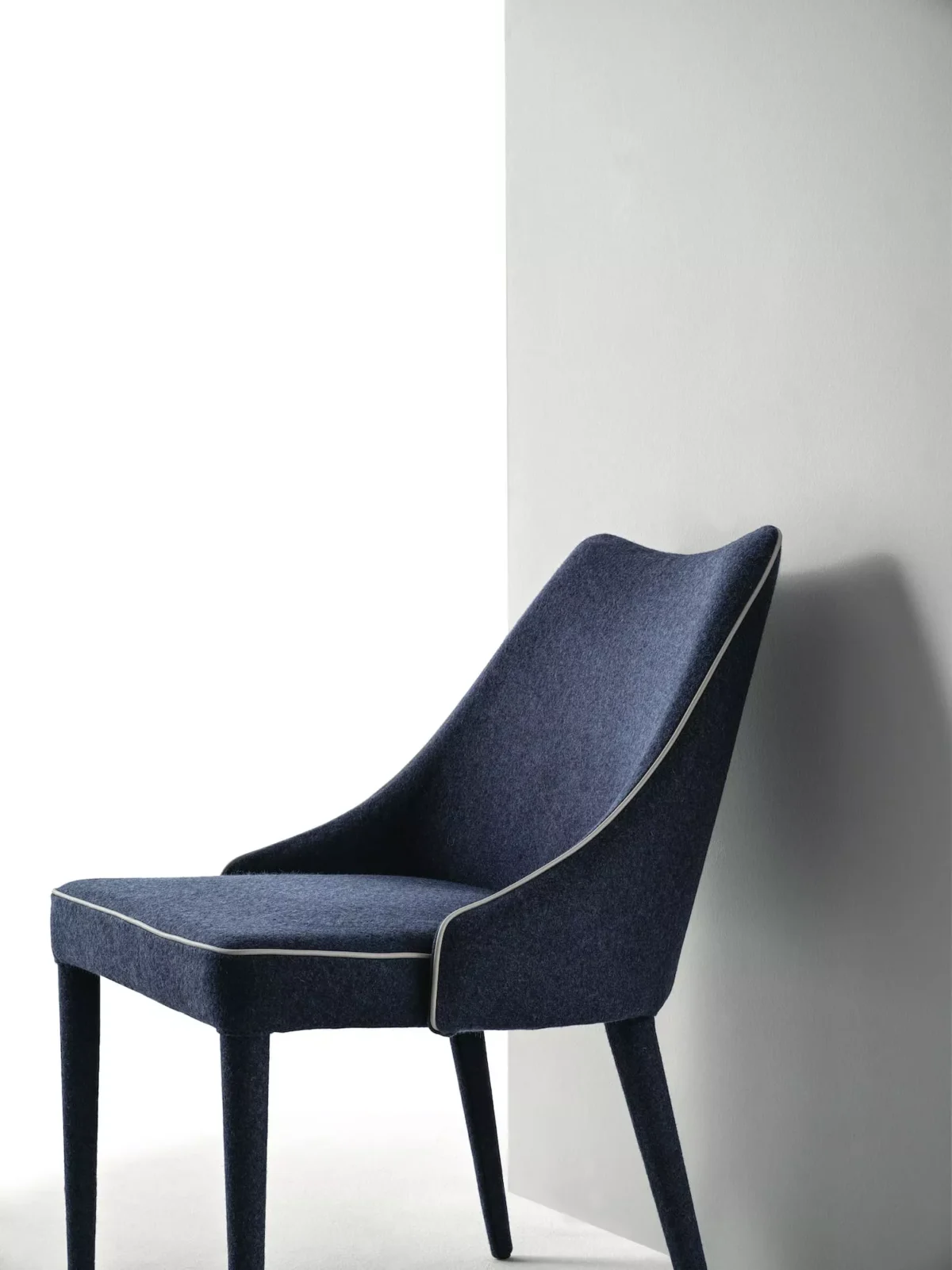Luxury contemporary Clara armchair by Bontempi featured at Troy Michigan showroom