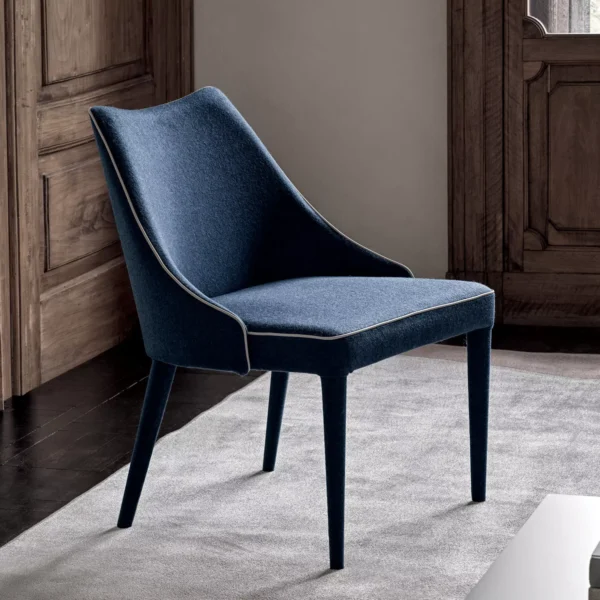 Luxury contemporary Clara armchair by Bontempi featured at Troy Michigan showroom