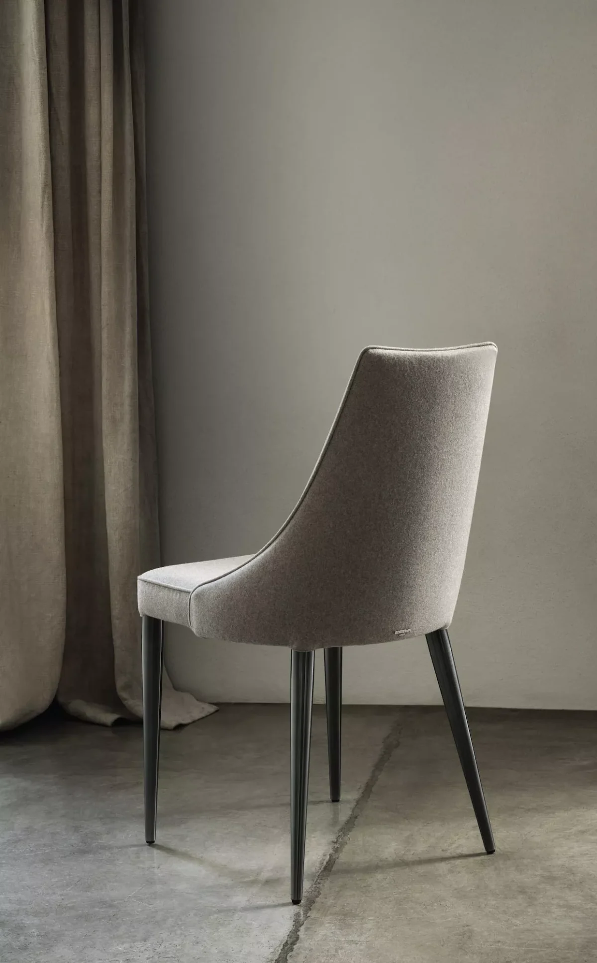Elegant Clara chair by Bontempi in minimalist interior with neutral tones