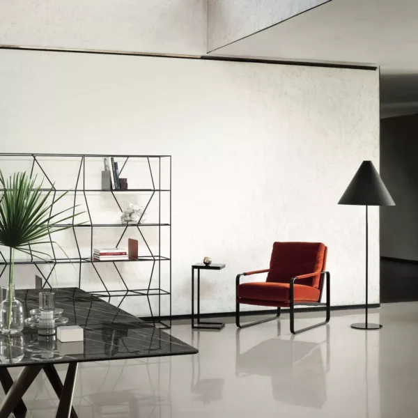 High-end contemporary “Clarissa” armchair by Bontempi showcased at Birmingham Michigan showroom