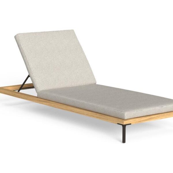High-end CleoSoft Wood Sunbed by Marco Acerbis for Talentispa, modern Italian outdoor furniture for Troy, Michigan.