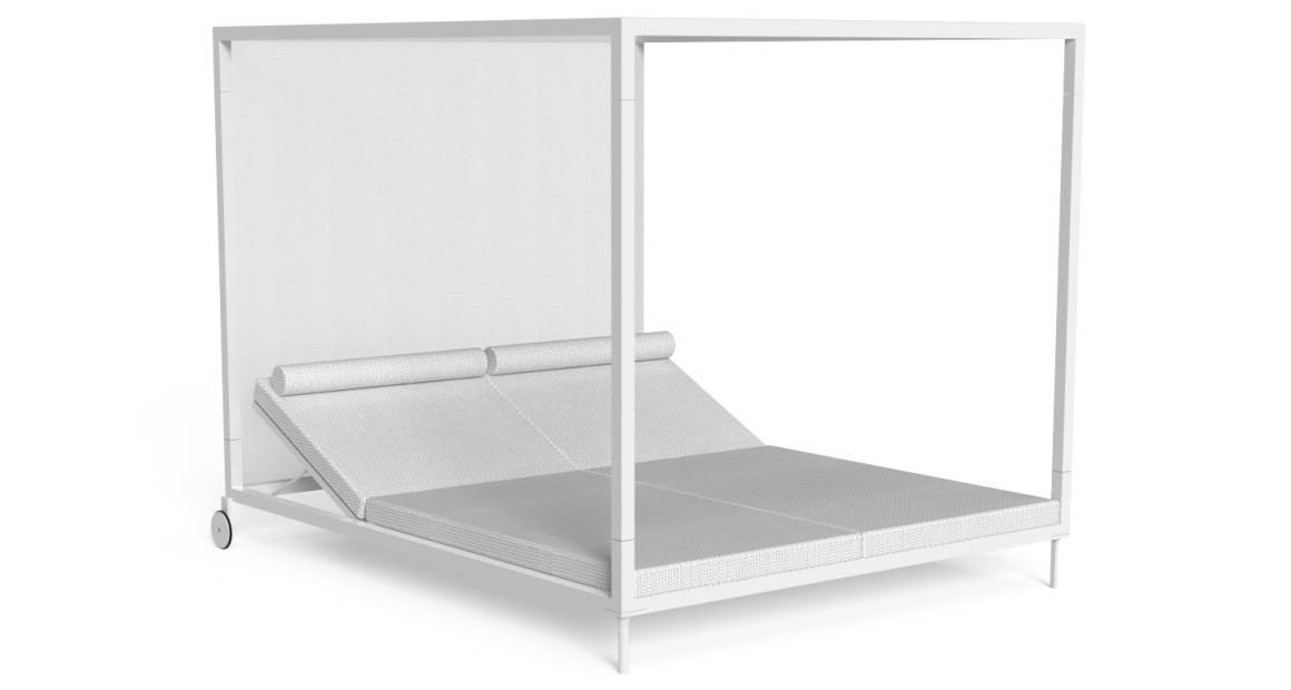 High-end CleoSoft Alu Daybed by Marco Acerbis for Talentispa, modern Italian outdoor furniture for Troy, Michigan.