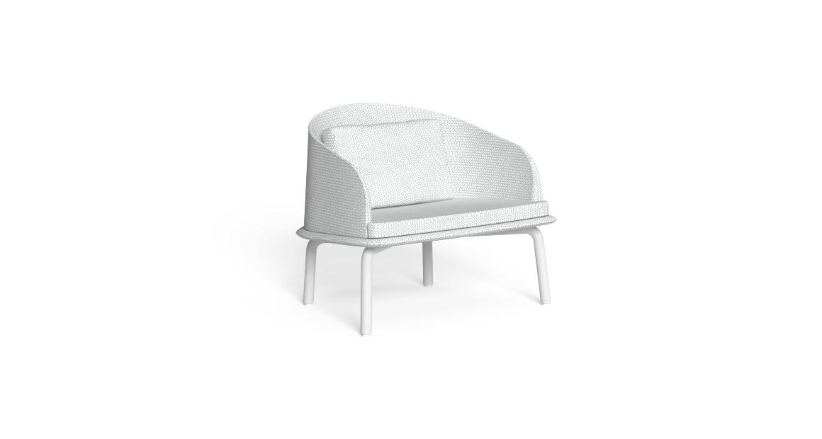 "CleoSoft//Alu Lounge Armchair from TalentiSpa crafted for both elegance and durability."