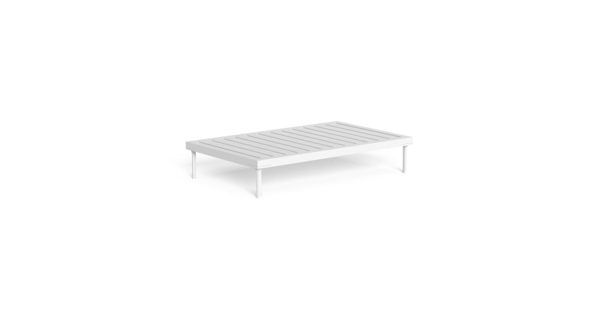 High-end CleoSoft Alu 60x100 / 100x100 Coffee Table by Marco Acerbis for Talentispa, modern Italian outdoor furniture for Troy, Michigan.