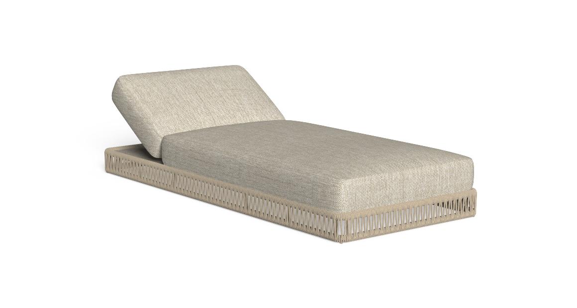 Modern Cliff Sunbed by Ludovica + Roberto Palomba for Talentispa, high-end Italian outdoor furniture for Royal Oak, Michigan.