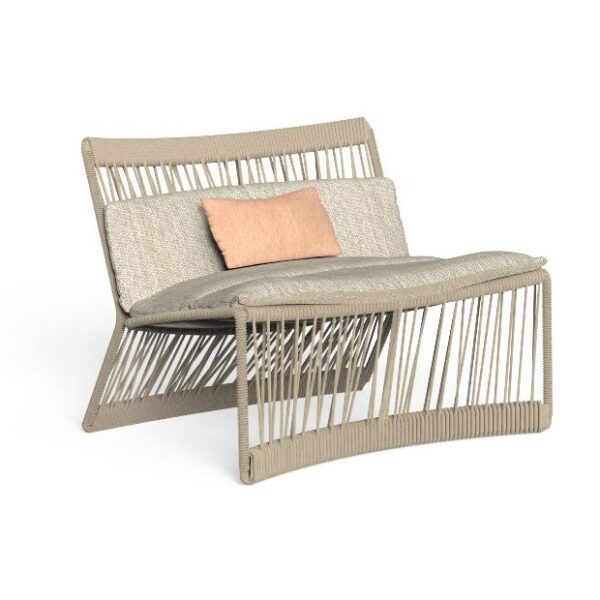 Luxury contemporary Cliff Living Armchair by Ludovica + Roberto Palomba for Talentispa, high-end Italian outdoor seating for Birmingham, Michigan.