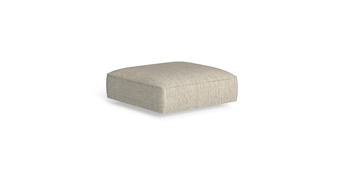 "Contemporary Cliff Pouf by TalentiSpa featuring handwoven details and minimalist design."