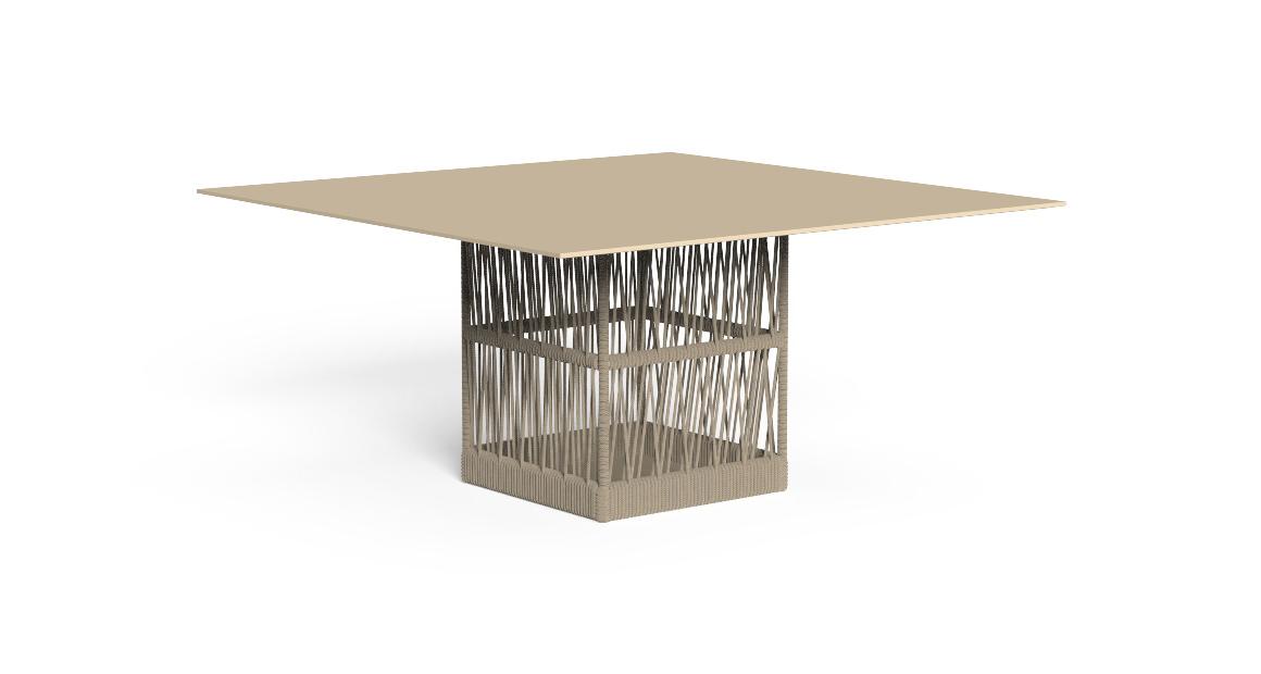 "Modern square dining table Cliff by TalentiSpa perfect for garden and terrace settings."