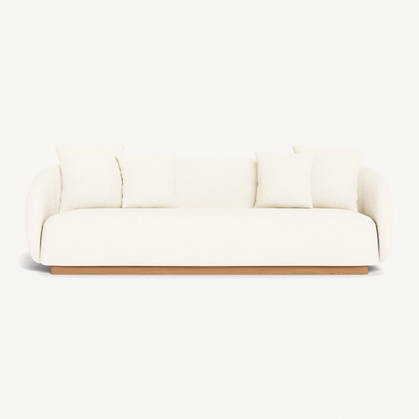 “Harbour Como 3 Seater – contemporary patio sofa with streamlined silhouette and durable materials”