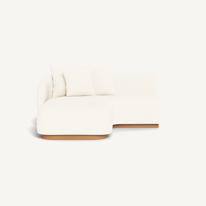 “Como Curved Chaise Left by Harbour – contemporary outdoor chaise with sculpted silhouette and left-facing curve”
