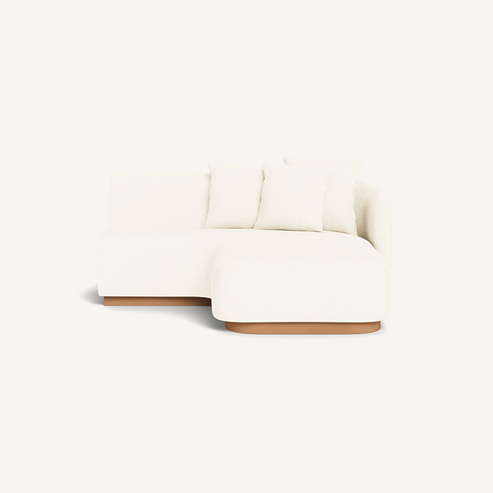 “Right-arm Como curved chaise by Harbour – contemporary outdoor relaxation piece”