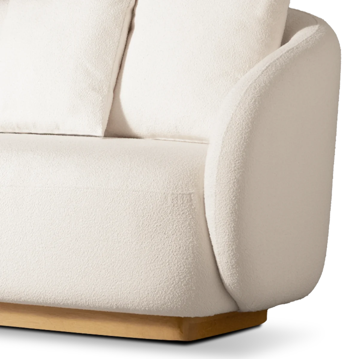 “Angled view of Como 3 Seat Sofa by Harbour – sophisticated outdoor design for contemporary spaces”