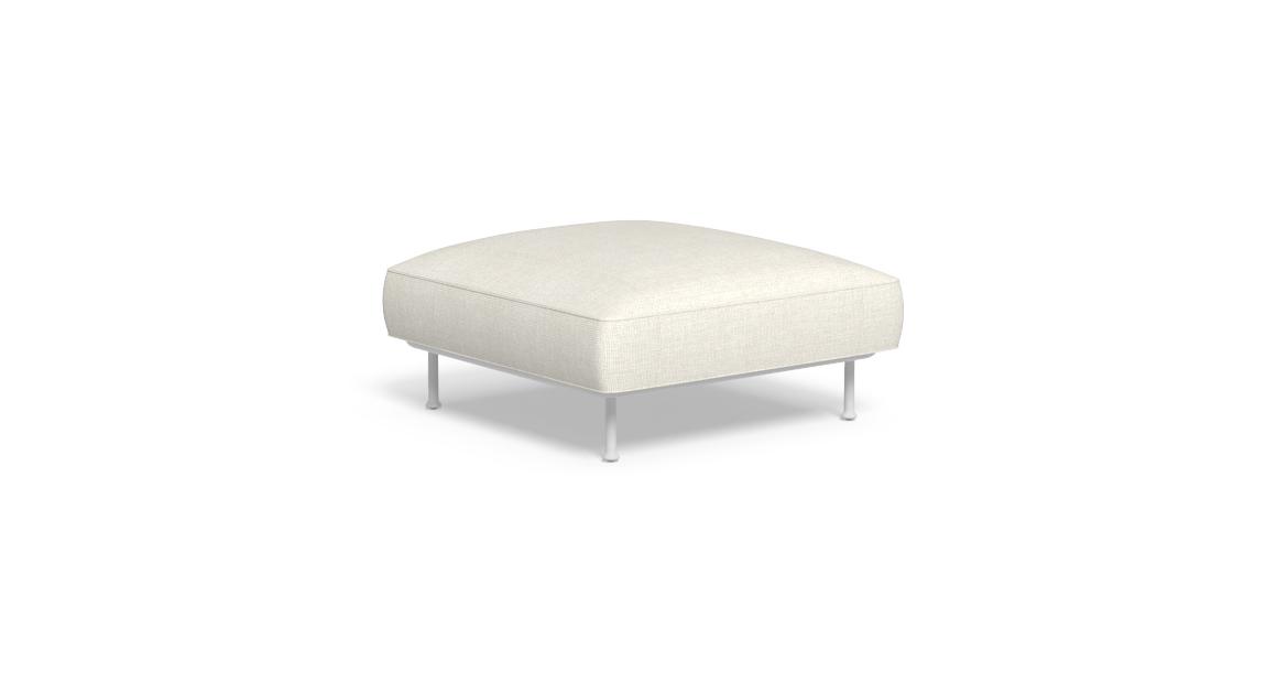 Modern Coral Pouf by Talentispa in Royal Oak living room