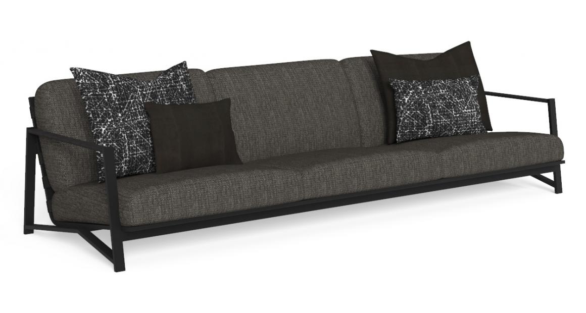 Luxury contemporary Cottage 3 Seater Sofa by Studio Talenti for Talentispa, high-end Italian outdoor furniture for Birmingham, Michigan.