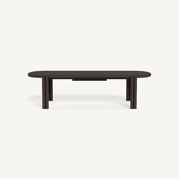 “Cove Aluminum Extension Dining Table by Harbour – sleek modern table with extendable aluminum top”