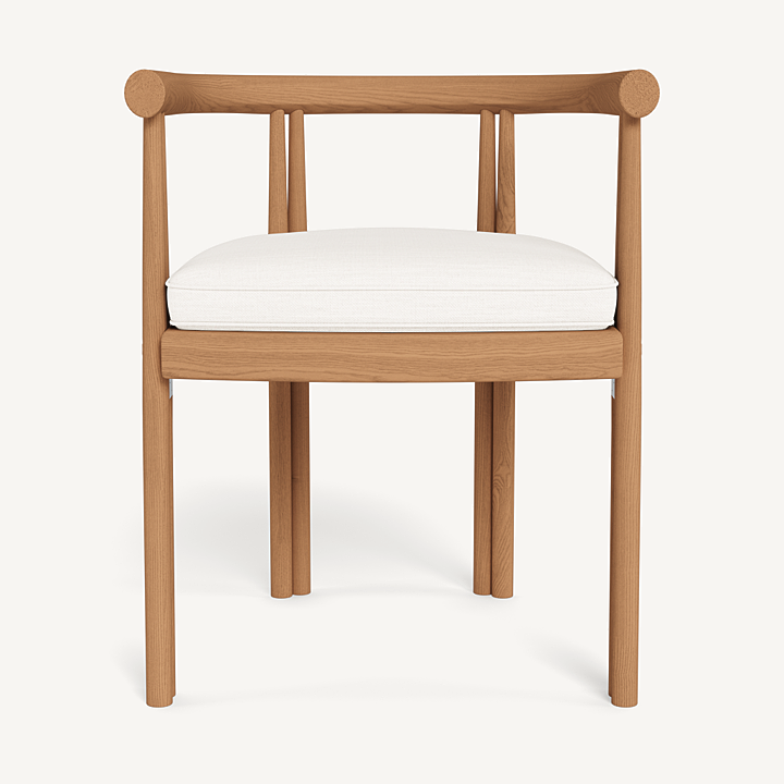 “Outdoor teak dining chair from Harbour’s Cove series – stylish and functional for modern alfresco spaces”