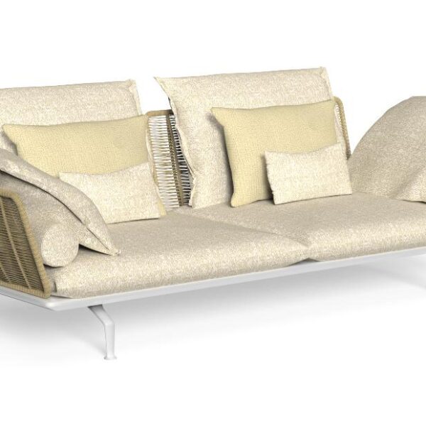 High-end Cruise//alu 3 Seater Sofa by Roberto Serio for Talentispa, modern Italian outdoor furniture for Troy, Michigan.