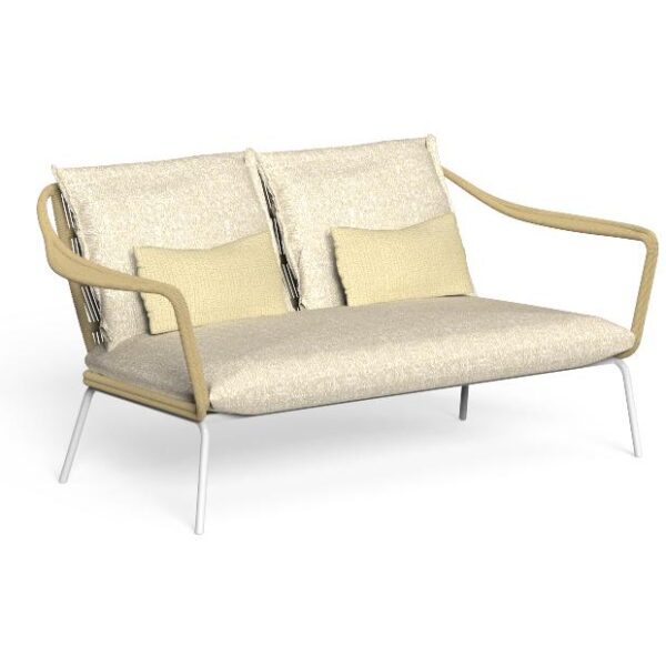 Modern Cruise//alu love seat by Roberto Serio for Talentispa, high-end Italian outdoor furniture for Royal Oak, Michigan.